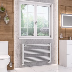 Eastbrook Wendover handdoekradiator 100x60cm 404W wit glans