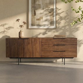 Zuiver Travis Walnoot Dressoir - 180x45x70.5cm.