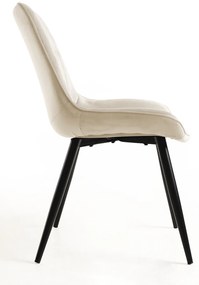 Set van 4 Lene Fluwelen Stoelen
