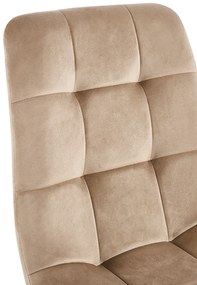Set 4 Stoelen Stuhl Fluweel