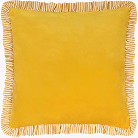 Fluwelen kussen Solene met ruches