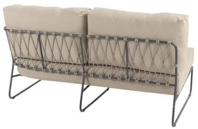 Taste by 4 Seasons Prego hoek loungebank XL antraciet-taupe * Sale *      taupe weerbestendig