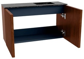 Mondiaz Joya DLux 70cm toiletmeubel ruby met wastafel faye rechts zonder kraangat lava