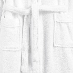 Badjas in badstof, kimono kraag, 450g/m², Haxel