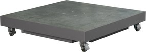 Platinum parasolvoet Ceramica Grey L81 x B81 x H15 cm - Antraciete vierkante premium parasolvoet