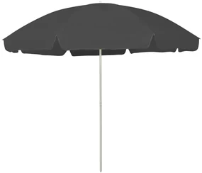 vidaXL Strandparasol 300 cm antracietkleurig