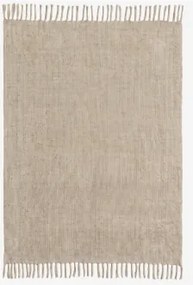 Plaid De Chenille Maidina Tapioca Beige & 140 X 200 Cm - Sklum