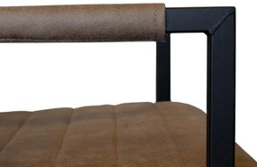 Eetkamerstoel - Apollo II - stof Bull lederlook grey