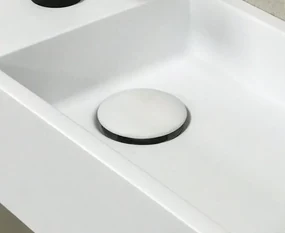 Saniclear Solid Surface clickwaste mat wit