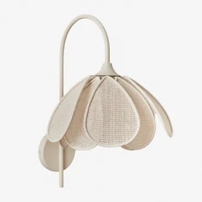 Vidson Linnen Wandlamp Ø35 Cm Linnen En Katoen Beige – Crème - Sklum