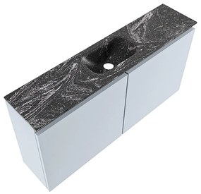 Mondiaz Ture DLux toiletmeubel 100cm clay met wastafel lava midden zonder kraangat