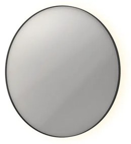 INK SP17 Spiegel - 120x4x120cm - LED onder en boven colour changing - dimbaar - in stalen kader - aluminium zwart mat 8408595
