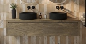 Gliss Design Ares badmeubel 180cm 2 lades ash gray zonder waskom