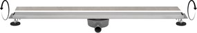 Ben Reversible douchegoot inzetbaar met tegel of meegeleverd rooster 90cm rvs