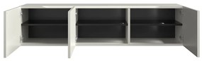 Zwevend Tv-meubel Wit 146 Cm - 146x35.5x35cm.