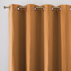 Verduisteringsgordijn in gewassen linnen met oogjes Onega