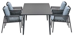 Garden Impressions Brendon tuinset 5-delig - Senna tuintafel 180x100 cm