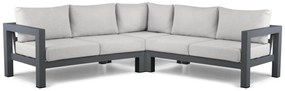 Hoek loungeset 5 personen Aluminium Grijs Lifestyle Garden Furniture Luca