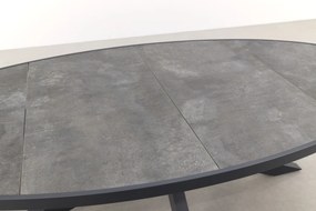 Silva tuintafel antraciet/keramiek - Ovaal - 240x115 cm.