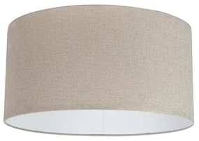 Stoffen lampenkap lichtbruin rond 50/50/25 Modern