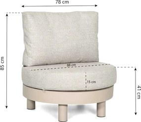 Tuinstoel Aluminium Zand/Beige Lifestyle Garden Furniture Organio