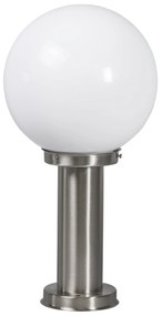 Moderne buitenlamp paal staal RVS 50 cm - Sfera