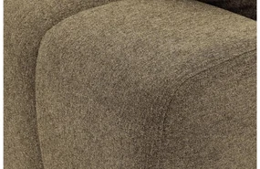 Goossens Excellent Bank Kubus - 30 X 30 Cm Stiksel groen, stof, 1,5-zits, modern design met chaise longue rechts