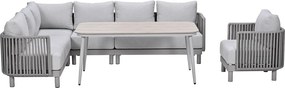 Garden Impressions Andong lounge dining set 6-delig - taupe
