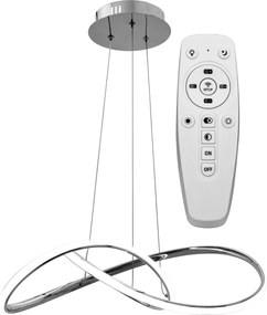 Hangring Plafondlamp Modern LED Remote APP393-CP Chroom