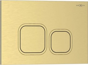 Mexen Tex 03 spoelknop, geborsteld goud - 6103-11