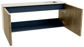 Mondiaz Joya DLux 100cm toiletmeubel dusk met wastafel faye rechts zonder kraangat meli