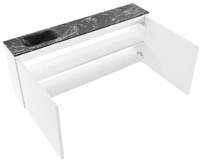 Mondiaz Ture DLux toiletmeubel 120cm talc met wastafel lava links zonder kraangat