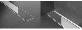 Easy Drain Multi TAF afvoergoot enkele plaat 100cm met Zero design rooster RVS edmtaf1000