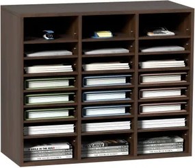 VEVOR Brievenbak 24 Vakken Organizer gemaakt van MDF, Documentenbak Vintage Bruin 737 x 305 x 620 mm, Opbergvakken Bureaublad Houder Documentopslag, Documenthouder voor thuis, op kantoor, in de klas, etc.
