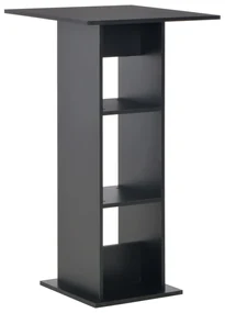 vidaXL Bartafel 60x60x110 cm zwart