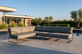4 Seasons Outdoor Coast Loungeset XL met Axel tafel 80 x 80 cm SALE Loungeset   houtkleur weerbestendig