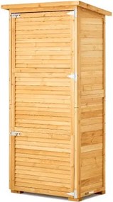 VEVOR Gereedschapsschuur 800 x 500 x 1620 mm, Grote Gereedschapsschuur, Gereedschapskast met Metalen Frame, Planken, Vloer, Waterdichte Opbergkast voor Terras, Tuin, Gazon, Tuin, Tuinkast