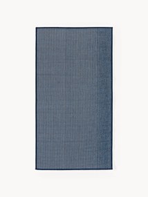 In- & outdoor dubbelzijdig vloerkleed Cort met zigzag patroon