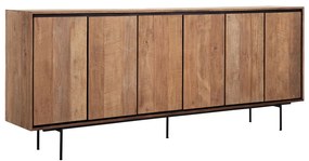 DTP Home Metropole Groot Dressoir Teakhout 220 Cm - 220x40x90cm.