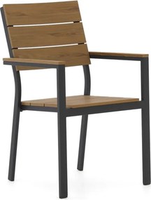 + 15% kassakorting | Dining tuinstoel | Bellagio Fidenza | Polywood | Grijs | Stapelbaar | Kees Smit Tuinmeubelen