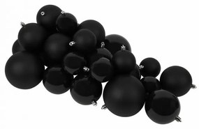Niceey Kerstballenset - 26 Stuks - Zwart