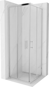 Mexen Rio kwadrant douchecabine 70 x 70 cm, transparant, chroom - 860-070-070-01-00
