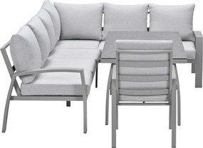Garden Impressions Cameron lounge dining set 4-delig rechts incl stoel - taupe