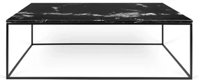 TemaHome Gleam Marble Salontafel Van Zwart Marmer 120 Cm - Zwart Onderstel - 120 X 75cm.