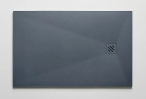 Resigres Zero douchebak 110x80cm antraciet mat composiet