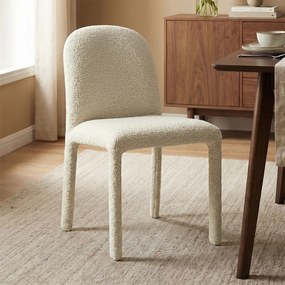 Beige Eetkamerstoel Volledig Stof