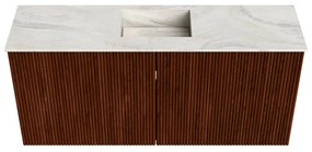 Mondiaz Joya DLux 90cm toiletmeubel ruby met wastafel faye midden zonder kraangat ostra