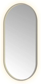 Hotbath &More Oval spiegel ovaal 60x120cm geborsteld gunmetal PVD