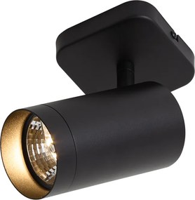 Moderne plafondlamp zwart GU10 70mm - Jeana Luxe