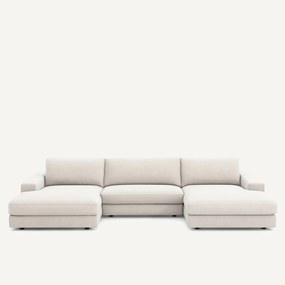 5-zits panoramabank fluweel chenille, Skander